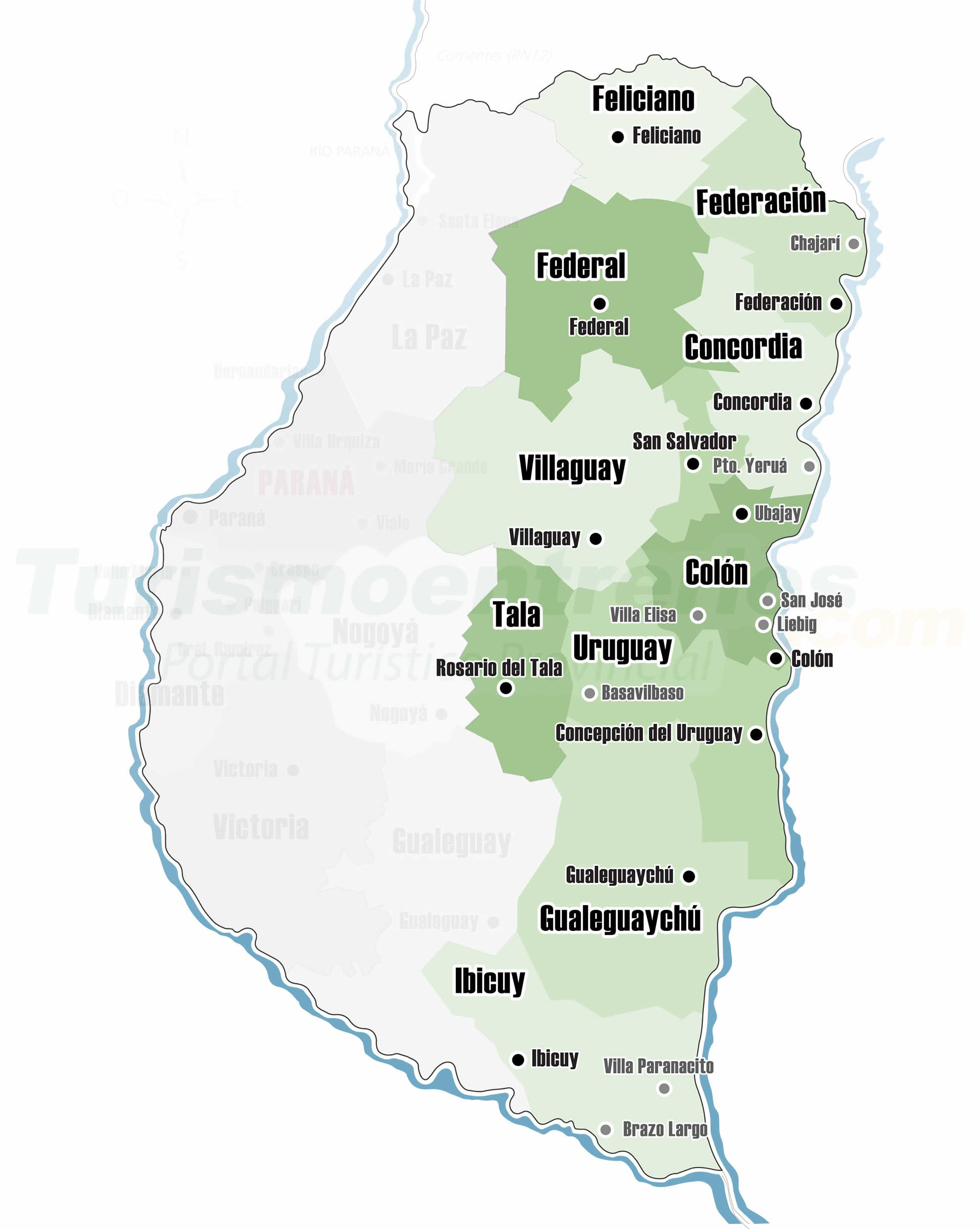 Mapa Corredor Ro Uruguay