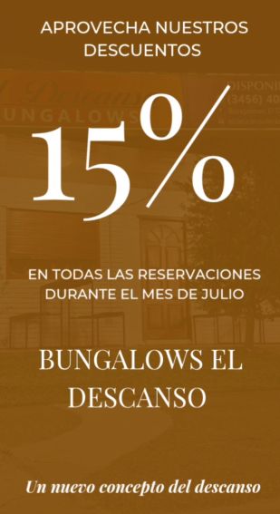 Tarifas de El Descanso Bungalows
