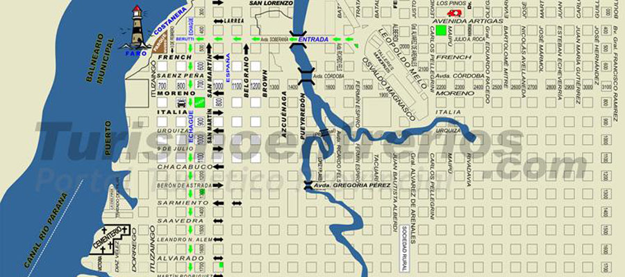 Plano de la Ciudad de La Paz Entre Ros