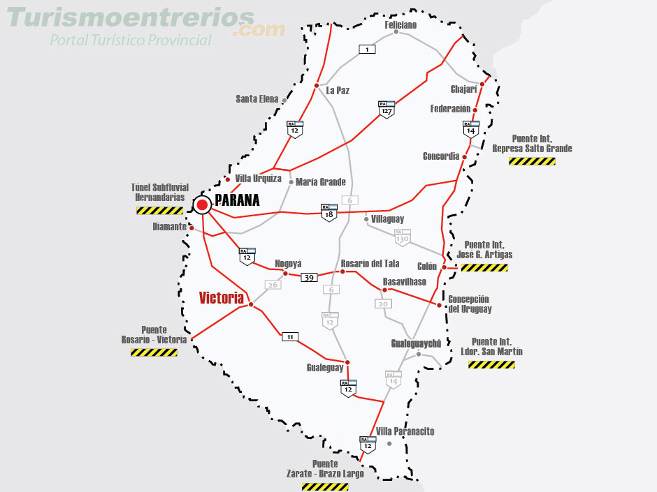 Mapa De Argentina Santa Fe Y Parana